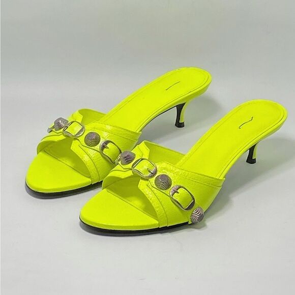 Balenciaga Women's Cagole Buckle Stud Slide Sandals size 39 - Picture 1 of 12